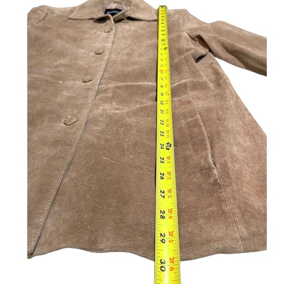 Bernardo womens suede leather jacket coat, Size L - Picture 4 of 7